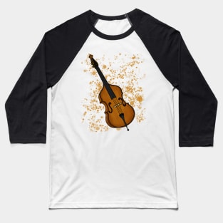 Double Bass Teacher Bassist String Musician Baseball T-Shirt